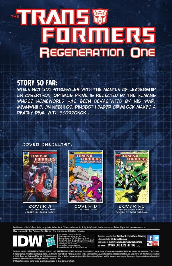 Transformers Regeneration One Issue 87 Comic Book Preview Image  (2 of 9)